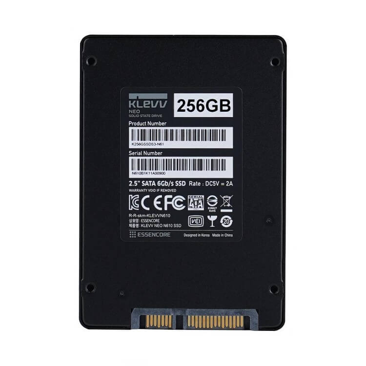 SSD Klevv Neo N610 256GB Sata 3 - K256GSSDS3-N61 (Read/Write: 560/520 MB/s, TLC Nand)