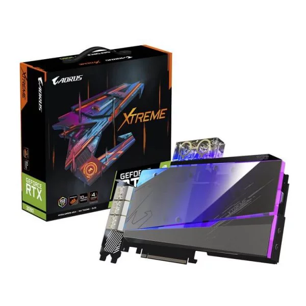 VGA GIGABYTE AORUS GEFORCE RTX 3080 XTREME WATERFORCE WB 10G (GV-N3080AORUSX WB-10GD)