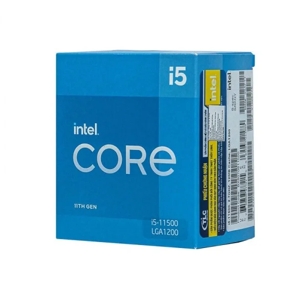 CPU Intel Core i5-11500 (2.7GHz Turbo 4.6GHz, 6 nhân 12 luồng, 12MB Cache, 65W) – SK LGA 1200