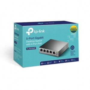 Switch POE Tp-Link TL-SG1005P – 5-Port Gigabit Desktop Switch with 4-Port PoE