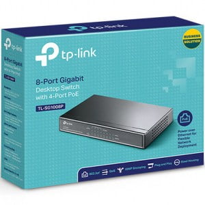 Switch POE Tp-Link TL-SG1008P – 8-Port Gigabit Desktop PoE