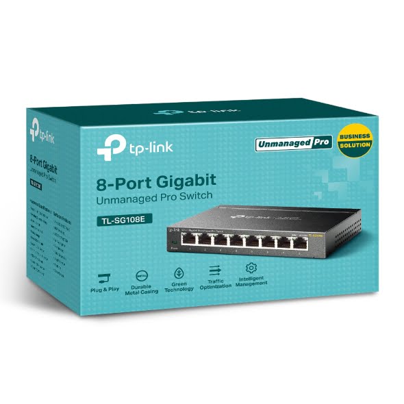 Switch Tp-Link TL-SG108E - 8-Port Gigabit Desktop Easy Smart