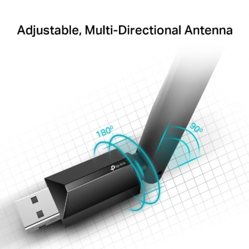 USB WiFi Adapter Tp-Link Archer T2U Plus - Băng Tần Kép AC600