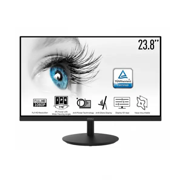 Màn Hình MSI PRO MP242 75Hz (23.8 inch, 1920 x 1080, 75Hz, IPS, 5ms)