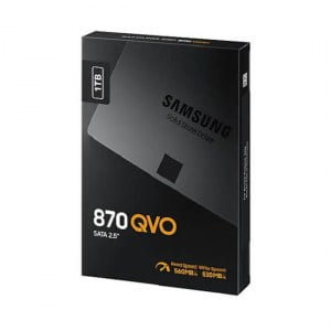 SSD Samsung 870 QVO 1TB SATA III – MZ-77Q1T0BW (2.5 inch SATA III, 4 bit MLC NAND, R/W 560MB/s – 530MB/s, 98K IOPS, 3D NAND 4 bit/ 360TBW)