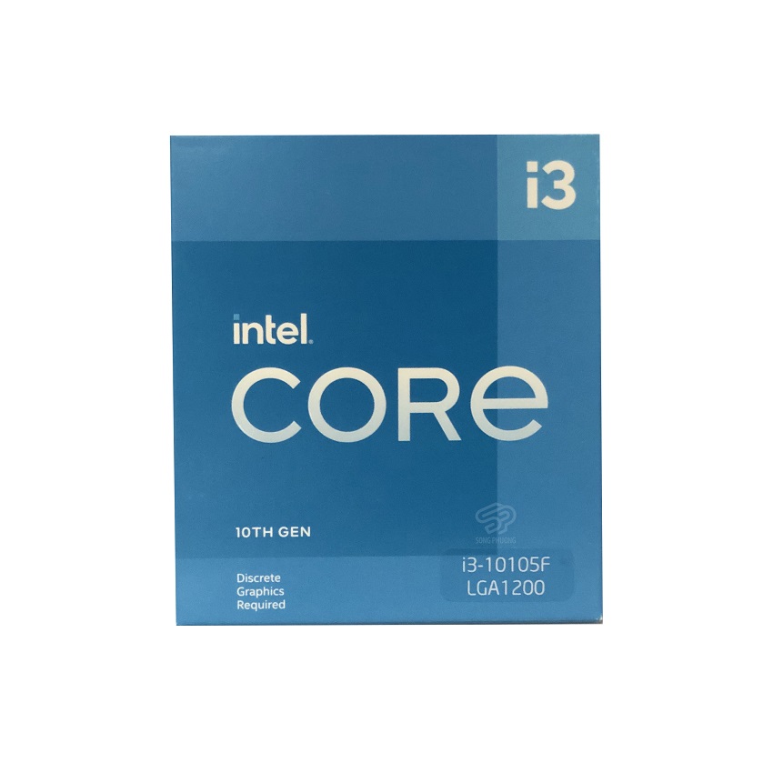 CPU Intel Core i3-10105F (3.7GHz Turbo 4.4GHz, 4 nhân 8 luồng, 6MB Cache, 65W) – SK LGA 1200