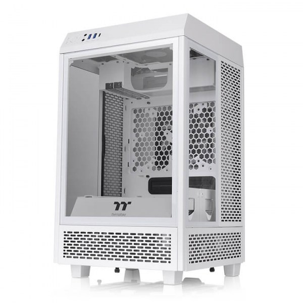 Case Thermaltake Tower 100 Snow Mini Chassis - CA-1R3-00S6WN-00