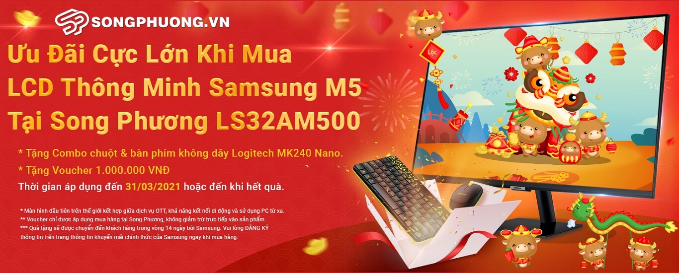 Khuyen mai Samsung M5 LS32AM500 - songphuong.vn