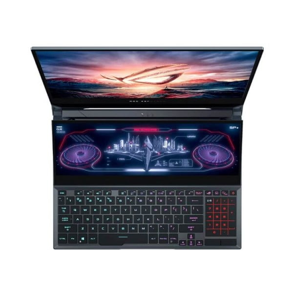 Laptop ASUS ROG Zephyrus Duo 15 GX551QS-HB037T (R9-5900HX, 32GB Ram, SSD 2TB PCIe, VGA RTX 3080 16GB, 15.6 inch UHD 4K IPS 120Hz, Win 10, Đen)