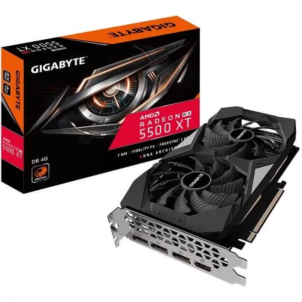 VGA GIGABYTE RADEON RX 5500 XT D6 4G (GV-R55XTD6-4GD)