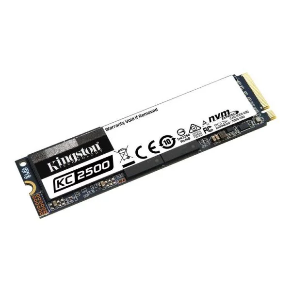 SSD Kingston KC2500 1TB NVMe M.2 2280 PCIe Gen 3 x 4 - SKC2500M8/1000G (Read/Write: 3.500/2.900MB/s)