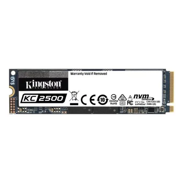 SSD Kingston KC2500 1TB NVMe M.2 2280 PCIe Gen 3 x 4 - SKC2500M8/1000G (Read/Write: 3.500/2.900MB/s)