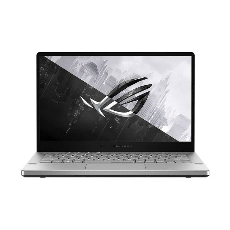 Laptop ASUS ROG Zephyrus G14 GA401QC-HZ021T (R7 5800HS, 16GB Ram, 512GB SSD, RTX 3050 4GB, 14 inch FHD 144Hz, Win 10, Moonlight White)