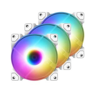 FAN CASE ID-COOLING DF-12025-ARGB TRIO SNOW 3pcs Pack