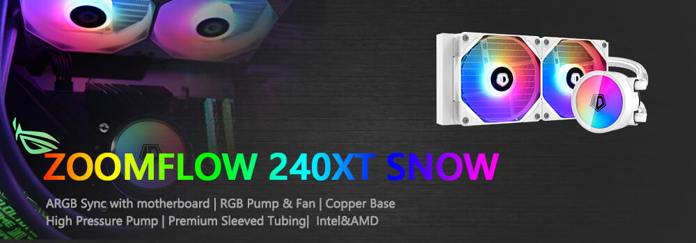 TẢN NHIỆT NƯỚC ID-COOLING ZOOMFLOW 240-XT SNOW - songphuong.vn