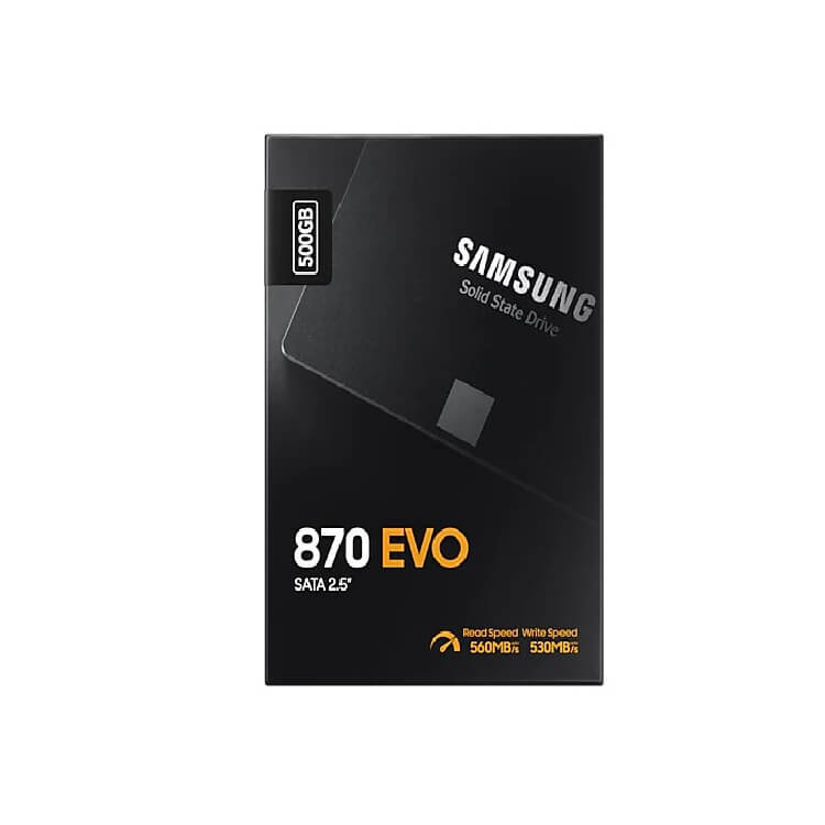 SSD SamSung 870 EVO 500GB 2.5 inch Sata 3 - MZ-77E500BW (Read/Write: 560/530 MB/s, MLC Nand)