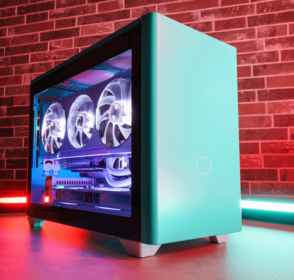 Case Cooler Master MasterBox NR200P Color Variants Caribbean Blue (MCB-NR200P-ACNN-S00) - songphuong.vn