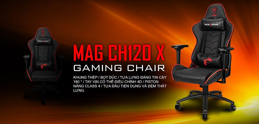 Ghế Gaming MSI MAG CH120 X - songphuong.vn