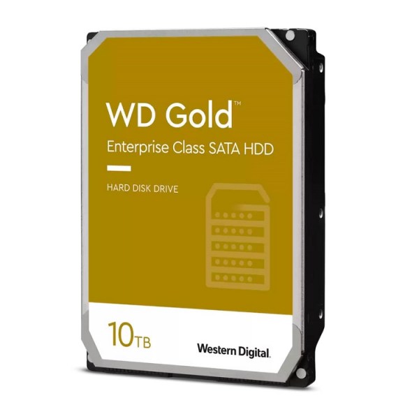 Ổ cứng HDD WD Gold 10TB WD102KRYZ (3.5 inch, SATA 3, 256MB Cache, 7200RPM, Màu vàng)