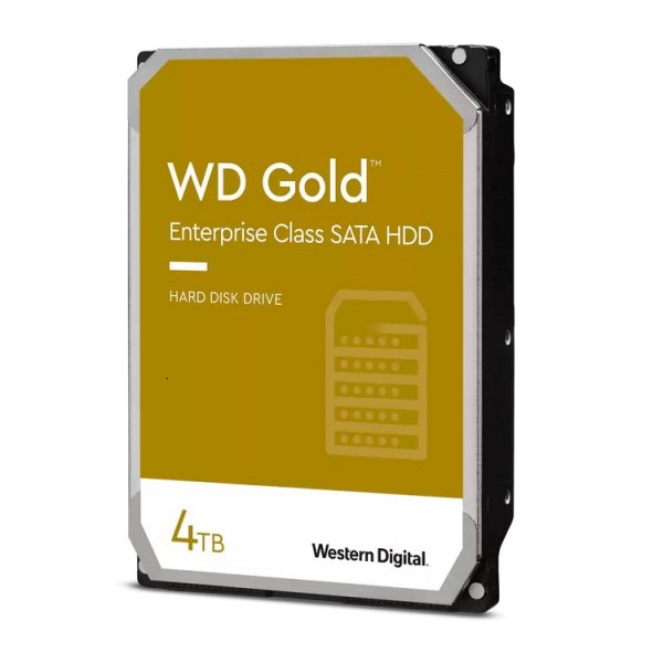 Ổ cứng HDD WD Gold 4TB WD4003FRYZ (3.5 inch, SATA 3, 256MB Cache, 7200RPM, Màu vàng)