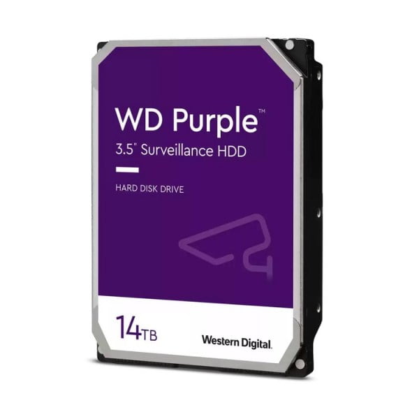 Ổ cứng HDD WD Purple 14TB WD140PURZ (3.5 inch, SATA 3, 512MB Cache, 7200PRM, Màu tím)