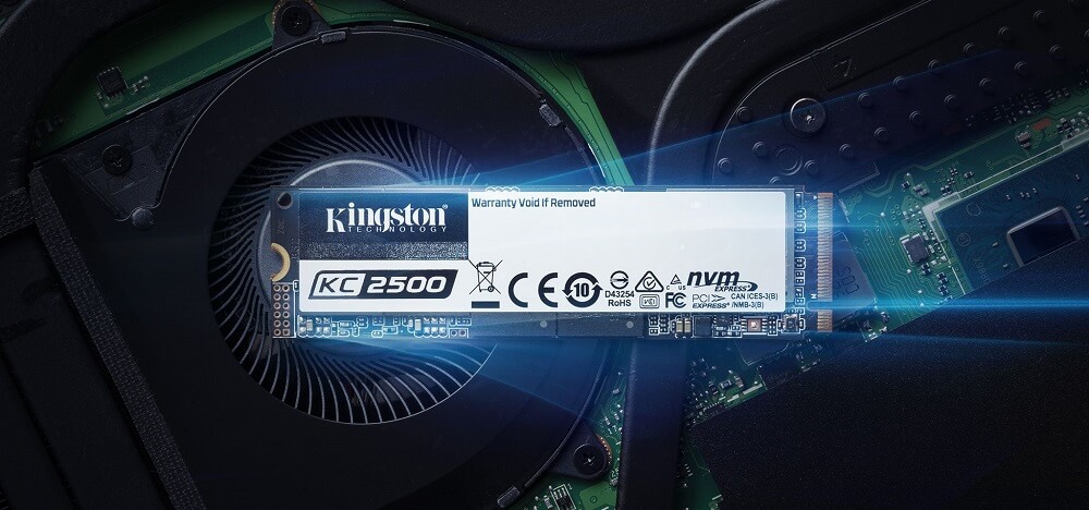SSD Kingston KC2500 2TB M2 2280 NVMe PCIe Gen3x4 - SKC2500M8/2000G - songphuong.vn