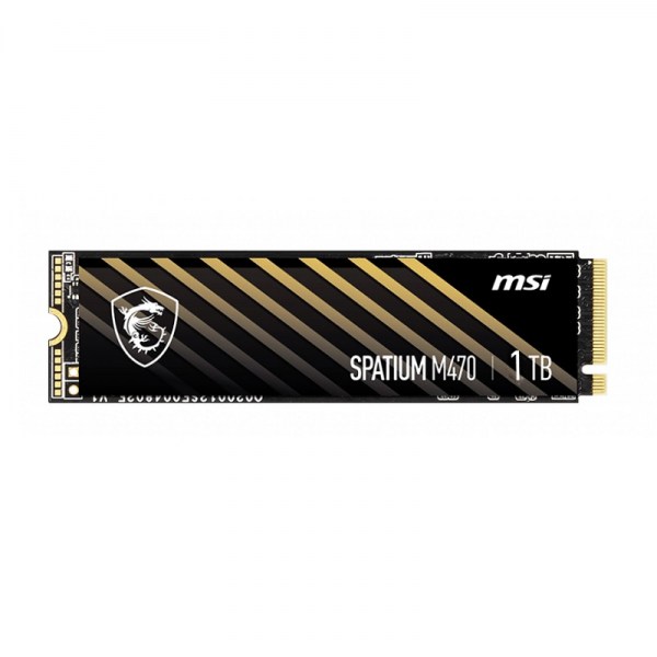 SSD MSI SPATIUM M470 1TB M2 2280 NVMe PCIe Gen4x4 (Read/Write: 5000/4400 MB/s, 3D Nand)