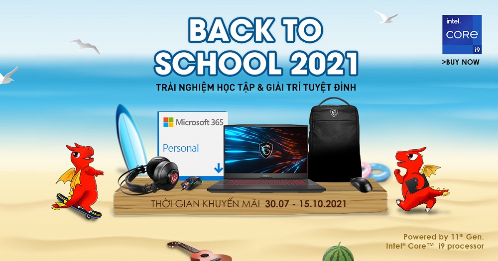 Laptop MSI – Back To School 2021 - songphuong.vn