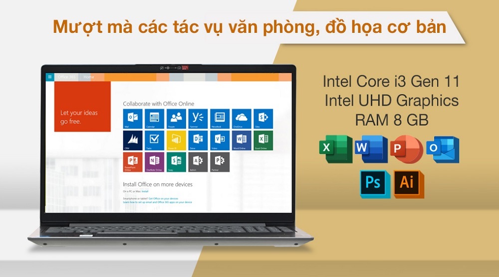 Laptop Lenovo IdeaPad Slim 3 15ITL6 82H8005CVN - songphuong.vn
