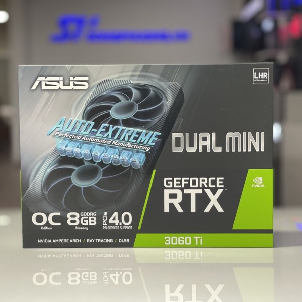 VGA ASUS Dual GeForce RTX 3060 Ti V2 Mini OC 8GB GDDR6