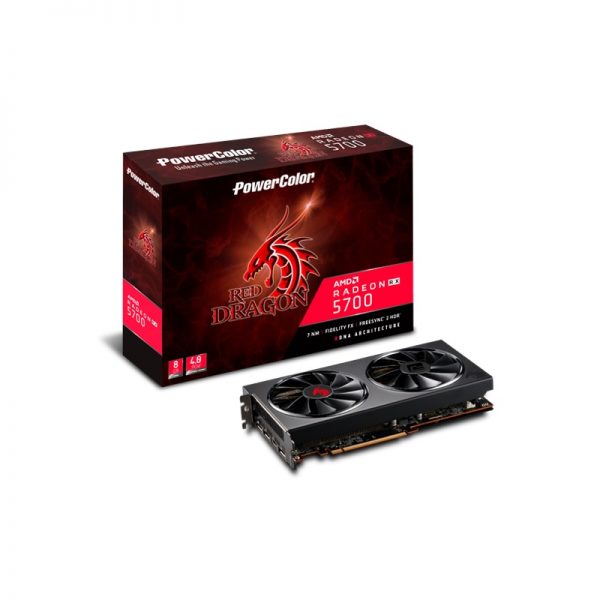 VGA PowerColor Red Dragon Radeon RX 5700 8GB GDDR6 (AXRX 5700 8GBD6-3DHR/OC)