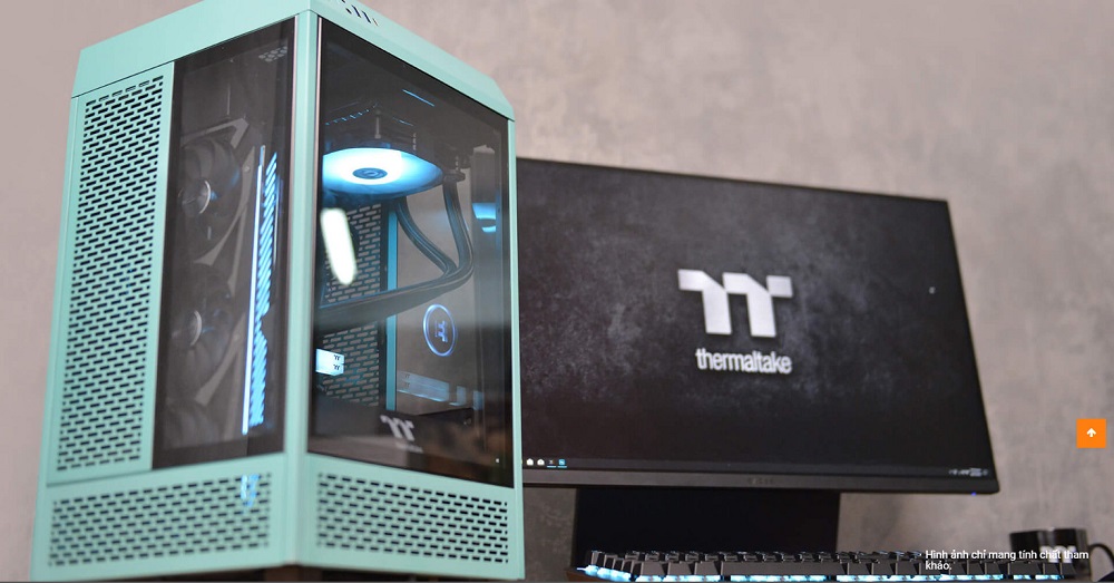 Case Thermaltake Tower 100 TG Turquoise - songphuong.vn