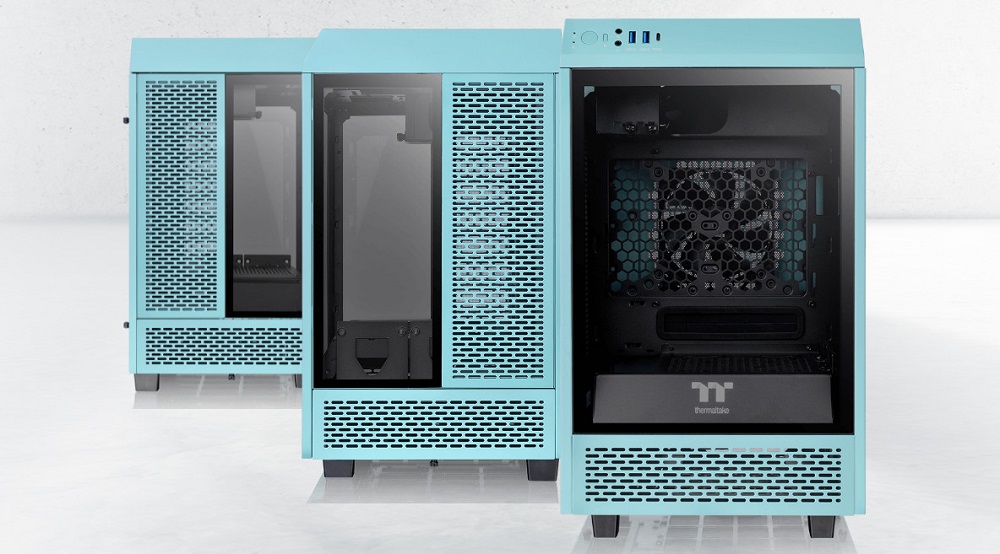 Case Thermaltake Tower 100 TG Turquoise 3 songphuong.vn