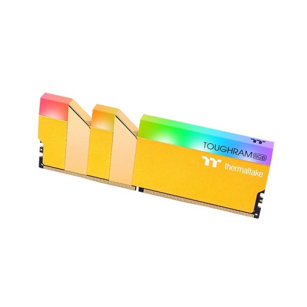 Ram Thermaltake TOUGHRAM RGB DDR4 3600MHz CL18 16GB (2x8GB) Metallic GOLD - RG26D408G X2- 3600C18A