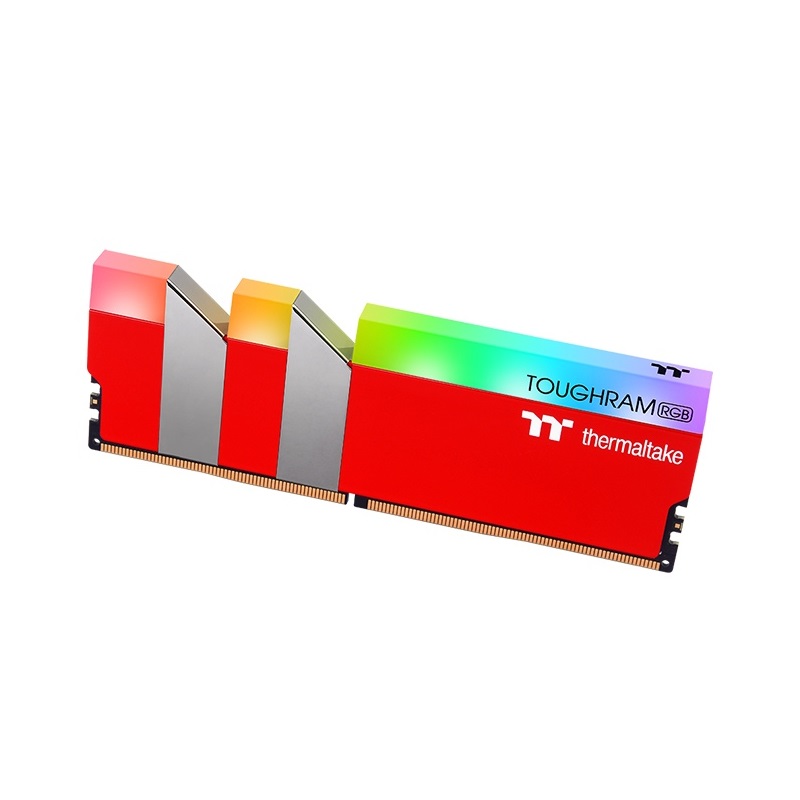 Ram Thermaltake TOUGHRAM RGB DDR4 3600MHz CL18 16GB (2x8GB) Racing RED - RG25D408G X2- 3600C18A