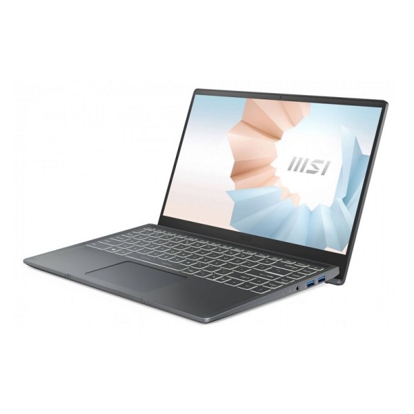 Laptop MSI Modern 14 B5M 204VN (R5 5500U, 8GB Ram, 512GB SSD, AMD Radeon Graphics, 14 inch FHD IPS, WiFi 6, Win 11, Xám)