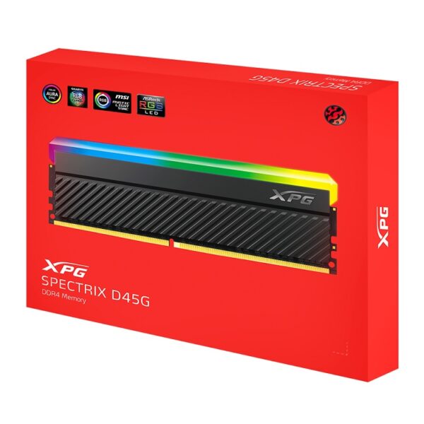 Ram Adata XPG SPECTRIX D45G 8GB (1 x 8GB) RGB DDR4 4133MHz - AX4U41338G19J-CBKD45G