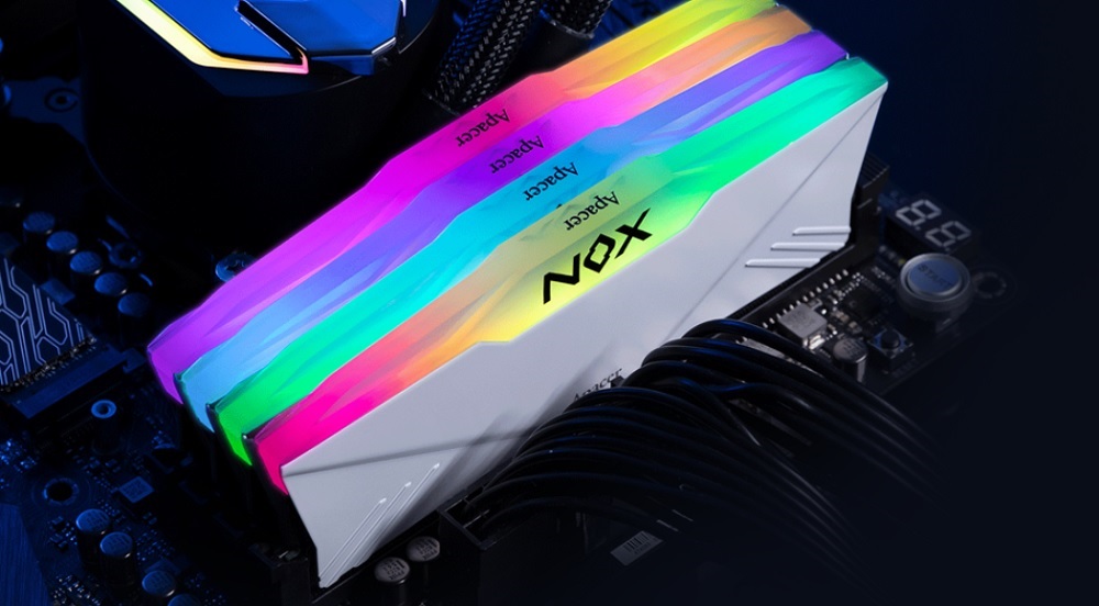 Ram Apacer NOX RGB Black 8GB (1 x 8GB) DDR4 3200Mhz Tản nhiệt - AH4U08G32C28YNBAA-1 - songphuong.vn
