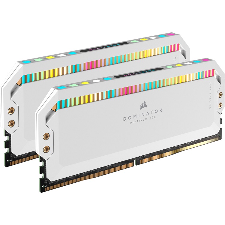 Ram Corsair Dominator Platinum RGB White 32GB (2 x 16GB) DDR5 5200MHZ C38 - CMT32GX5M2B5200C38W