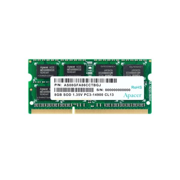 Ram Laptop Apacer 8GB (1 x 8GB) DDR3L 1600MHz - DV.08G2K.KAM