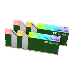Ram Thermaltake TOUGHRAM RGB Racing Green 16GB (2x8GB) DDR4 3600MHz C18 – RG28D408GX2-3600C18A