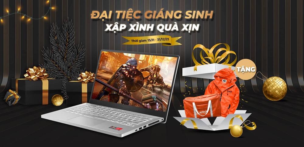 Chương trình khuyến mãi AMD: Đại tiệc Giáng Sinh – Xập xình quà xịn - songphuong.vn