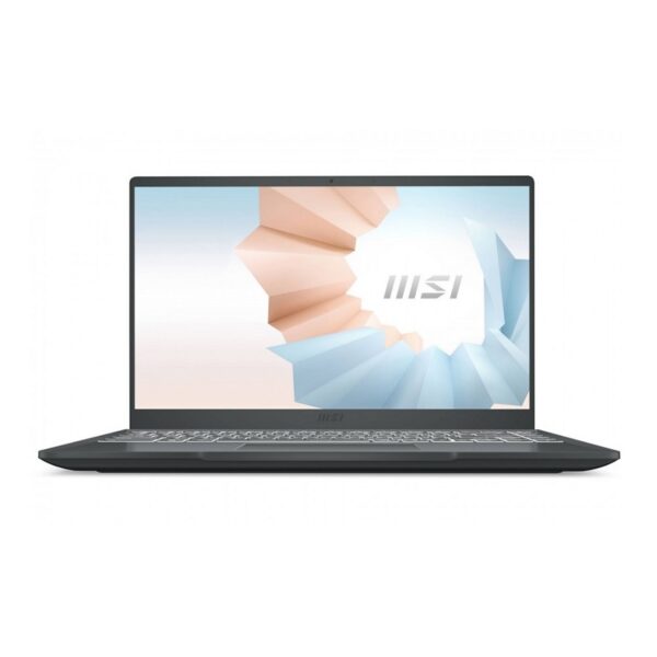 Laptop MSI Modern 14 B11MOU 1030VN (i3-1115G4, 8GB RAM, 256GB SSD NVMe, 14 inch FHD IPS-45% NTSC IPS-Level, Wi-Fi 6, 3 cell, Win 11, Gray, KB LED)