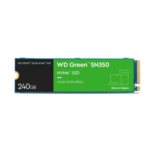 SSD WD Green SN350 240GB M2 2280 NVMe PCIe Gen3x4 - WDS240G2G0C (Read/Write: 2400/900 MB/s)