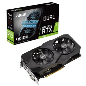 VGA ASUS Dual GeForce RTX 2060 EVO OC 12GB GDDR6 (DUAL-RTX2060-O12G-EVO)