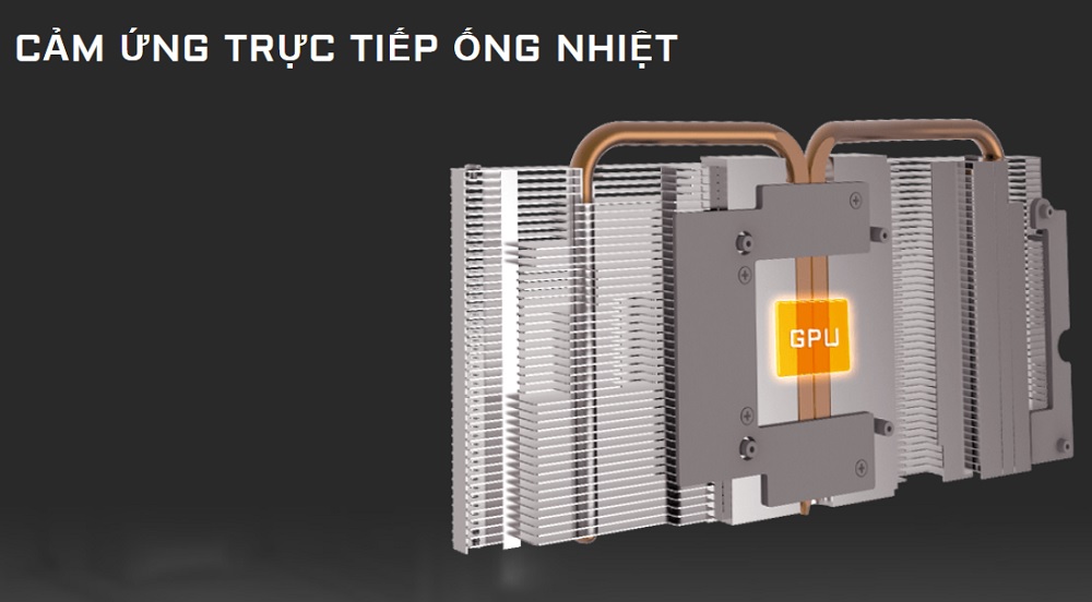 Ống nhiệt cảm ứng trực tiếp - VGA GIGABYTE GeForce RTX 2060 D6 12G (GV-N2060D6-12GD) - songphuong.vn
