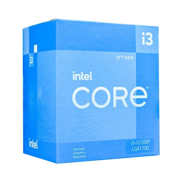 CPU Intel Core i3 12100F (3.3GHz Turbo 4.3GHz, 4 nhân 8 luồng, 12MB Cache, 60W) - SK LGA 1700