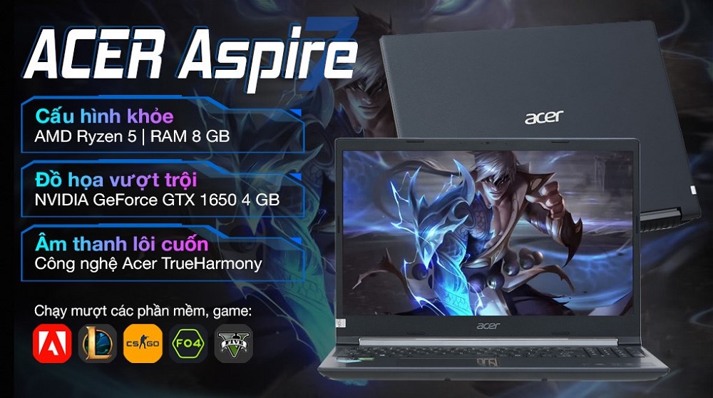 Cấu hình Laptop Acer Aspire 7 A715-42G-R4XX NH.QAYSV.008 - songphuong.vn