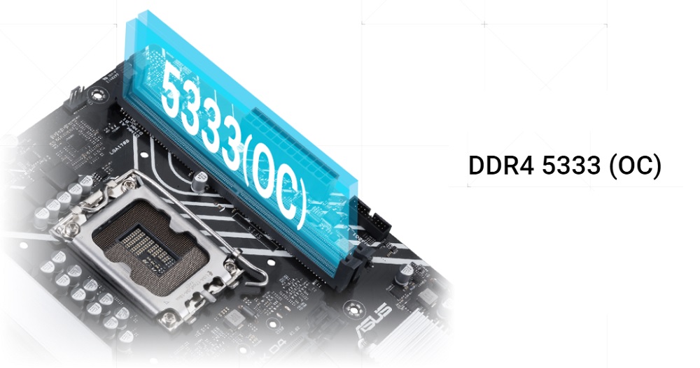 Bộ nhớ DDR4 5333 - Mainboard ASUS Prime B660M-K D4 - songphuong.vn