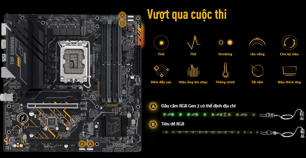 Mainboard ASUS TUF Gaming B660M-E D4 - songphuong.vn